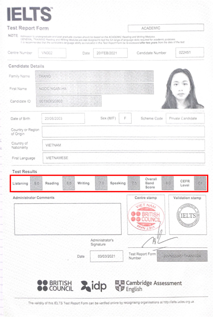 Kinh nghiệm luyện thi 7.0 IELTS Writing từ Ngân Hà