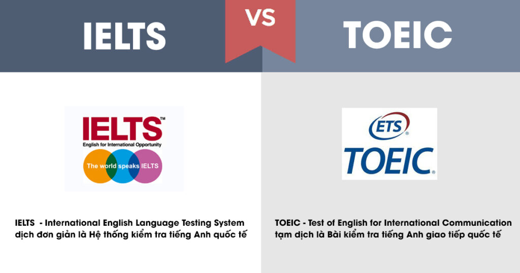 khác biệt toeic và ielts là gì