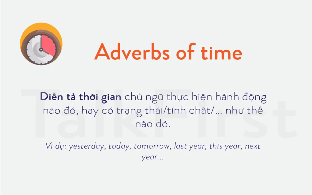 Trạng từ chỉ thời gian