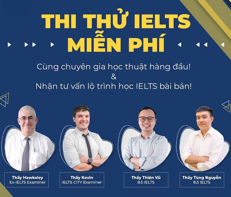 Thi thử IELTS miễn phí cùng với Examiner bản ngữ tại IELTS CITY