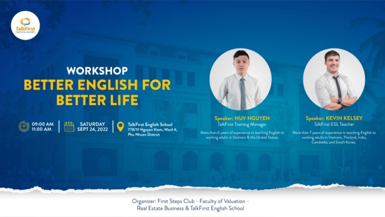 workshop better english for better life