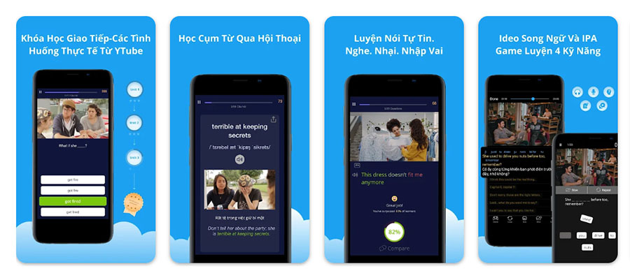 Ứng dụng học tiếng Anh qua video eJOY English