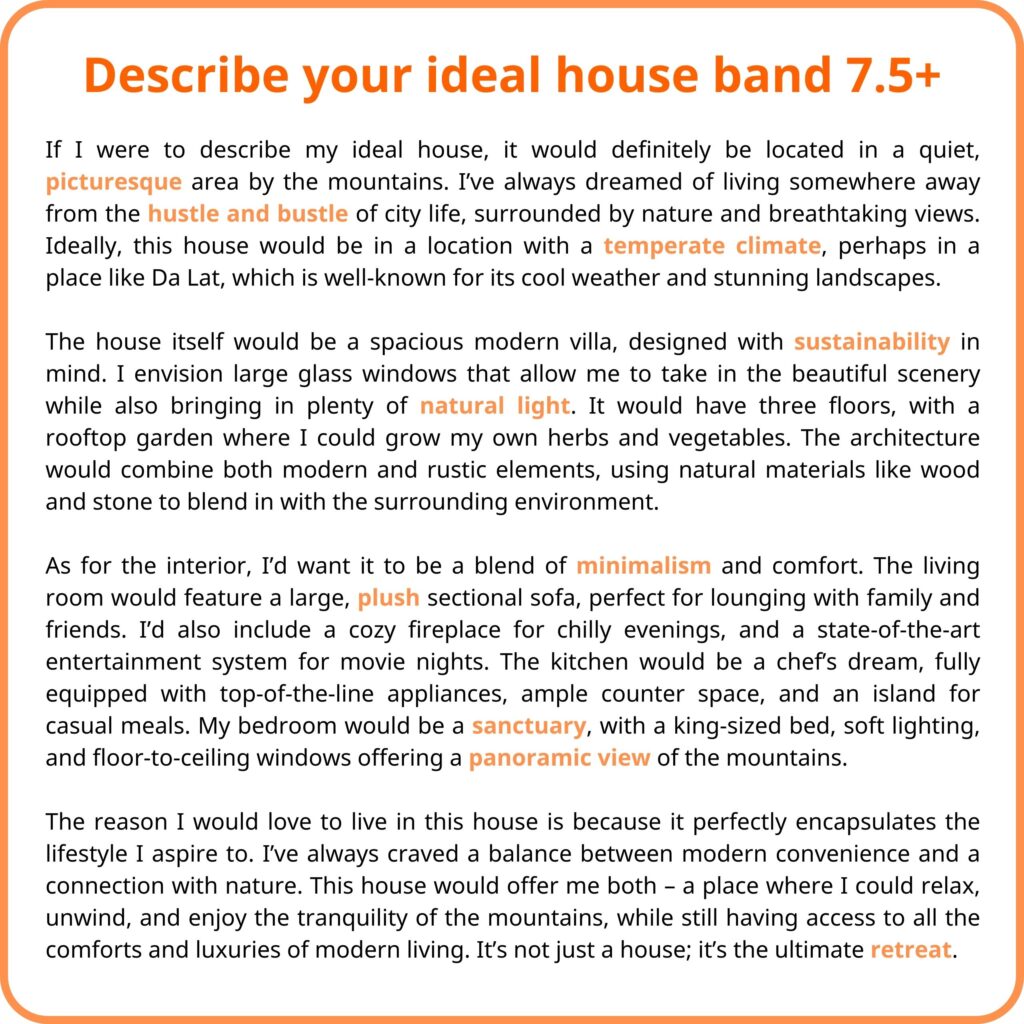 Describe your ideal house band 7.5+