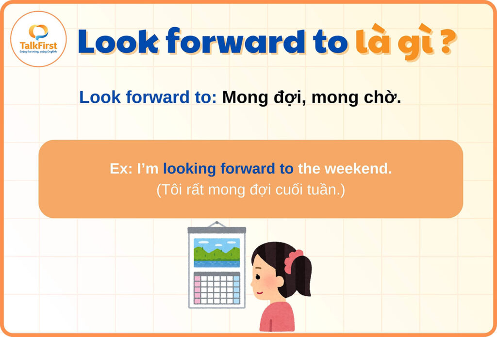 Phrasal verb with look forward to