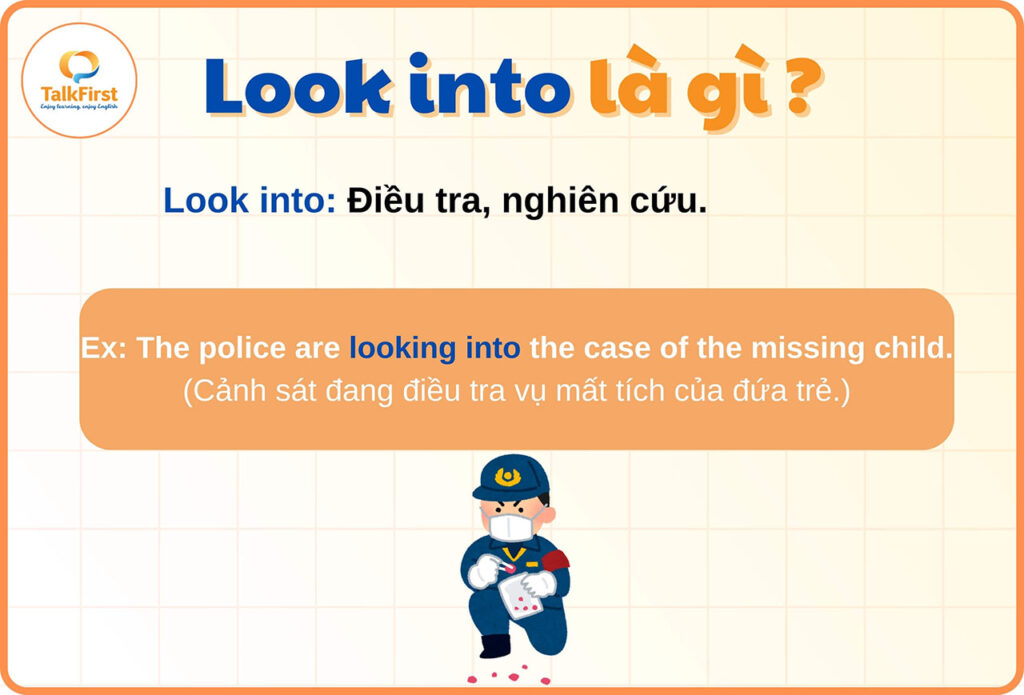 Phrasal verb with look into